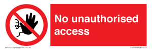 No unauthorised access